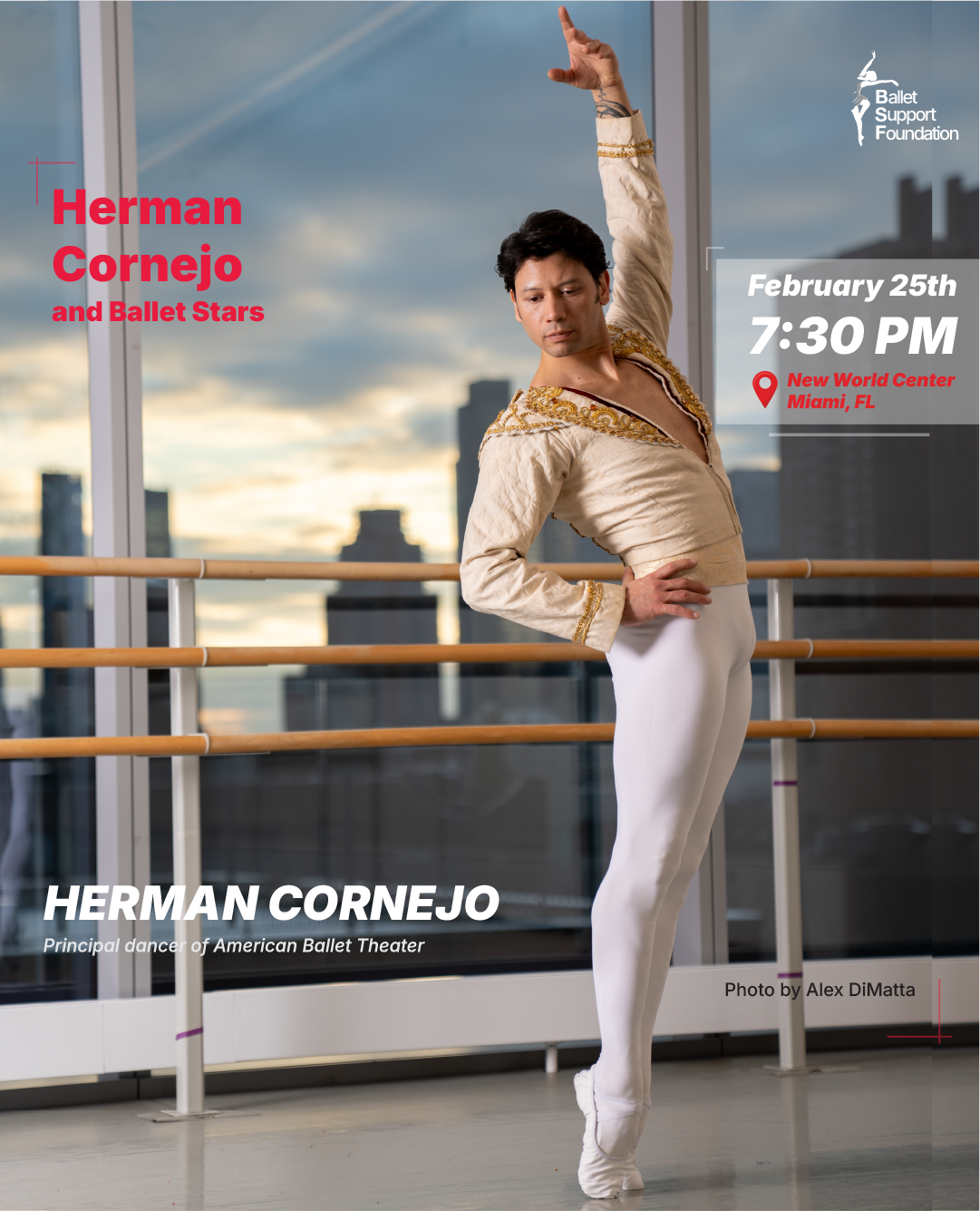 10.⁠ ⁠Herman Cornejo and Ballet Stars. New World Center, Miami, Florida, (February 2025)